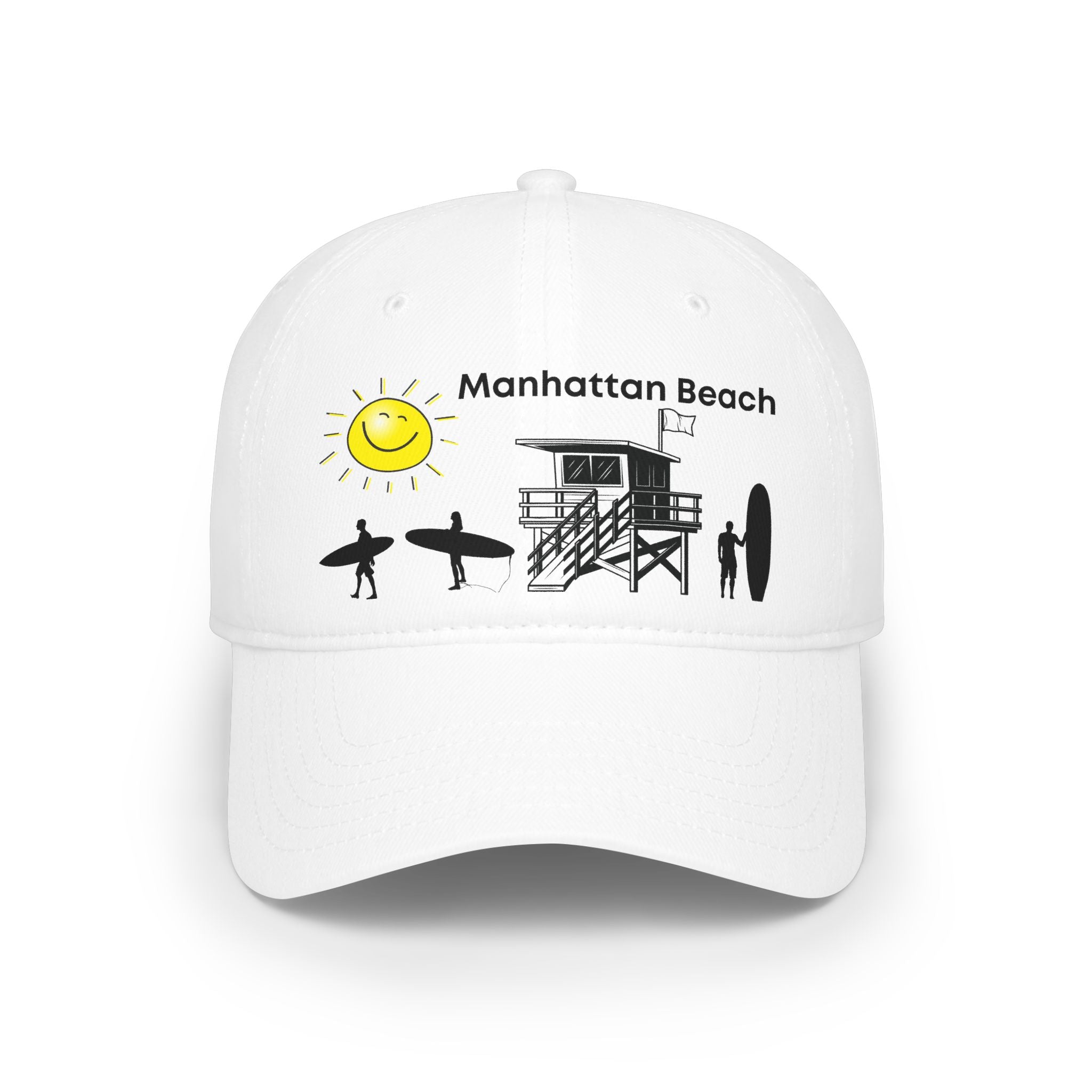 Manhattan Beach Sunshine Low Profile Baseball Cap California