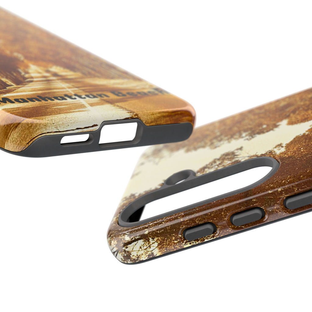 Phone Cases Manhattan Beach Rosecrans Ave Early 60's Tough Cases 90266 California, iPhone Samsung Google Pixel Protective Cover, Vintage