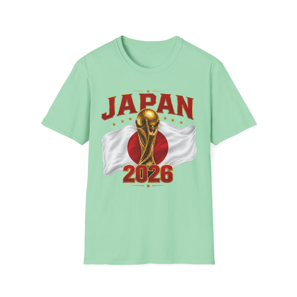 Japan 2026 World Cup T-Shirt — Golden Trophy Soccer Fan Tee