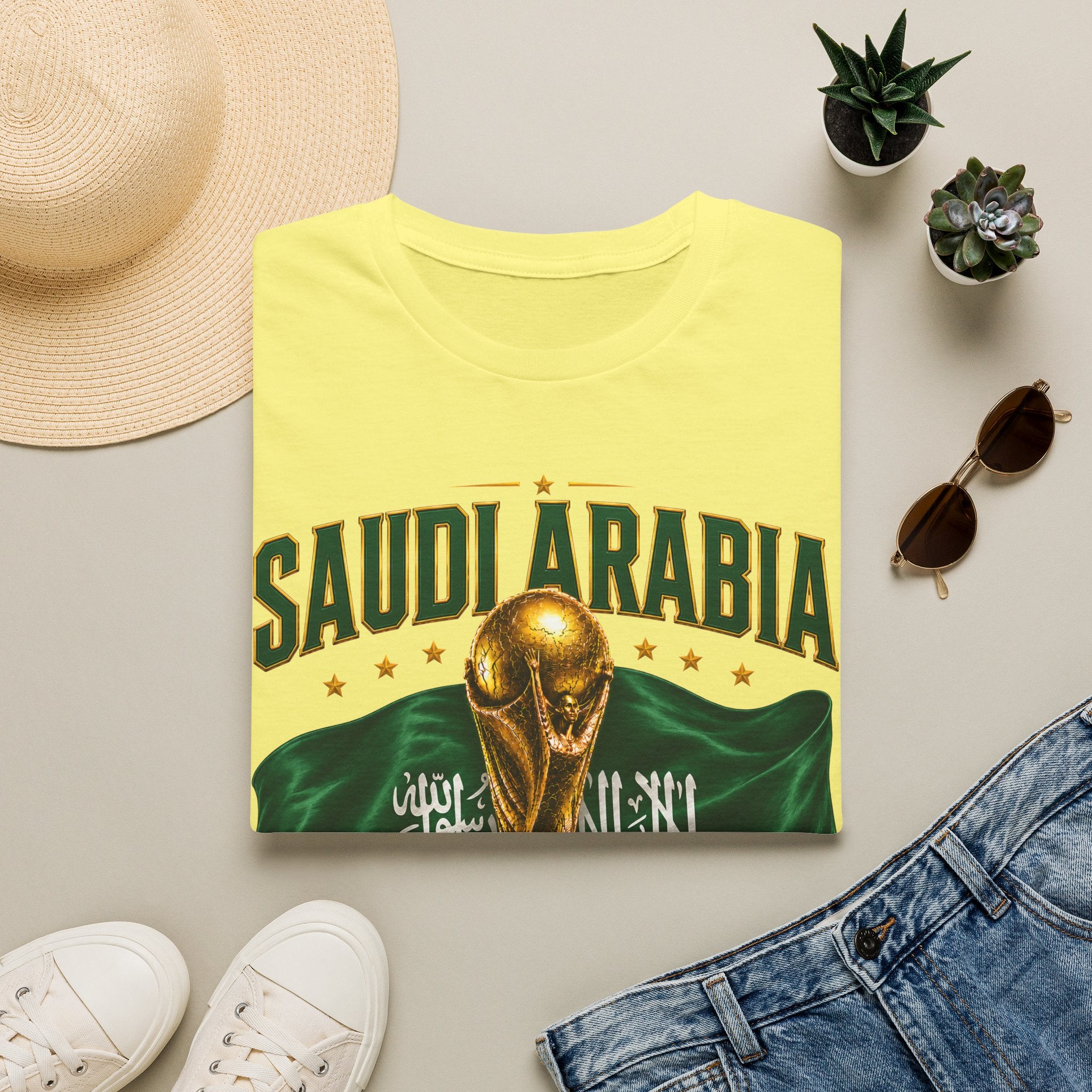 Saudi Arabia 2026 World Cup T-Shirt – Soccer Champion Trophy Design