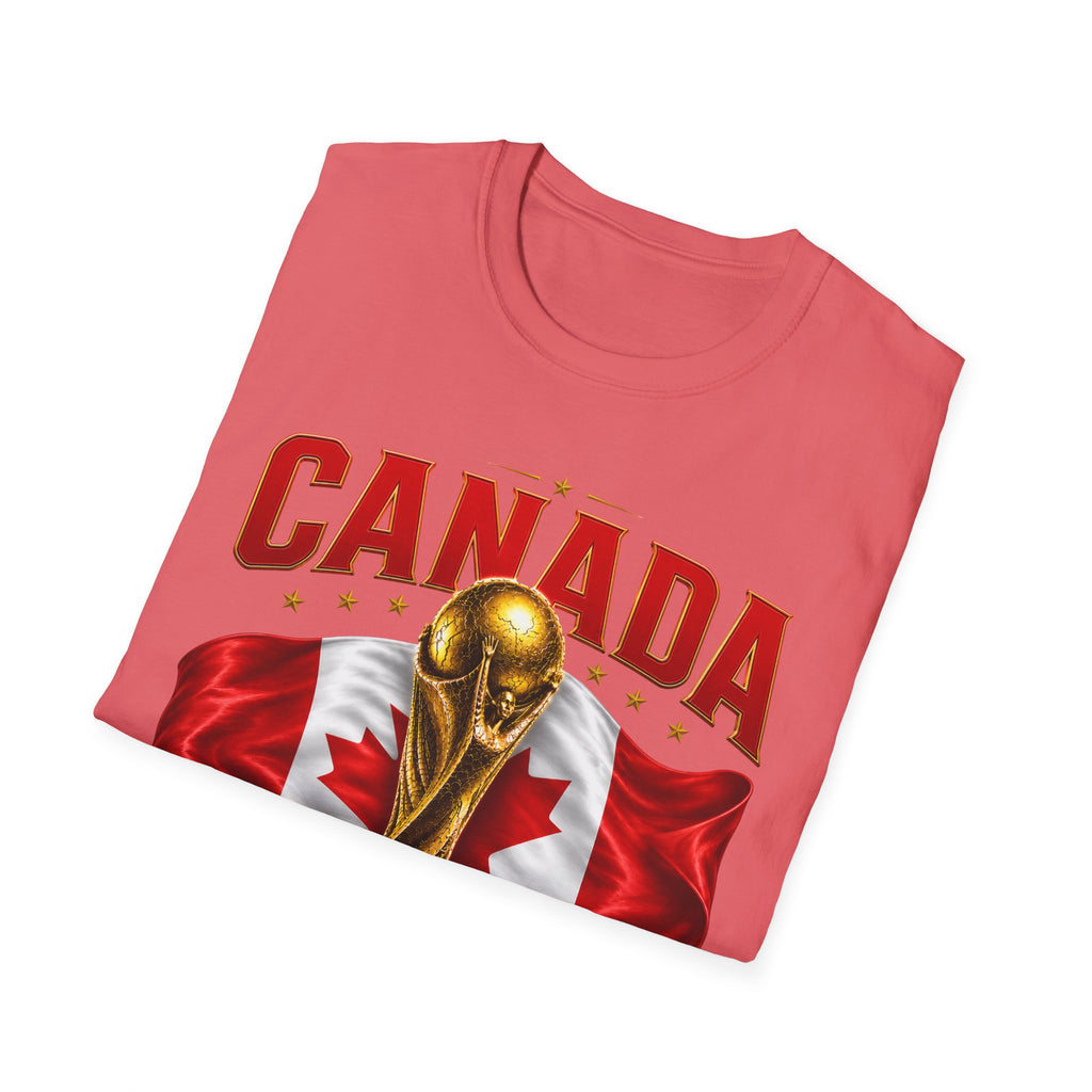 Canada 2026 World Cup T-Shirt — Canadian Soccer Fan Tee with Trophy & Flag