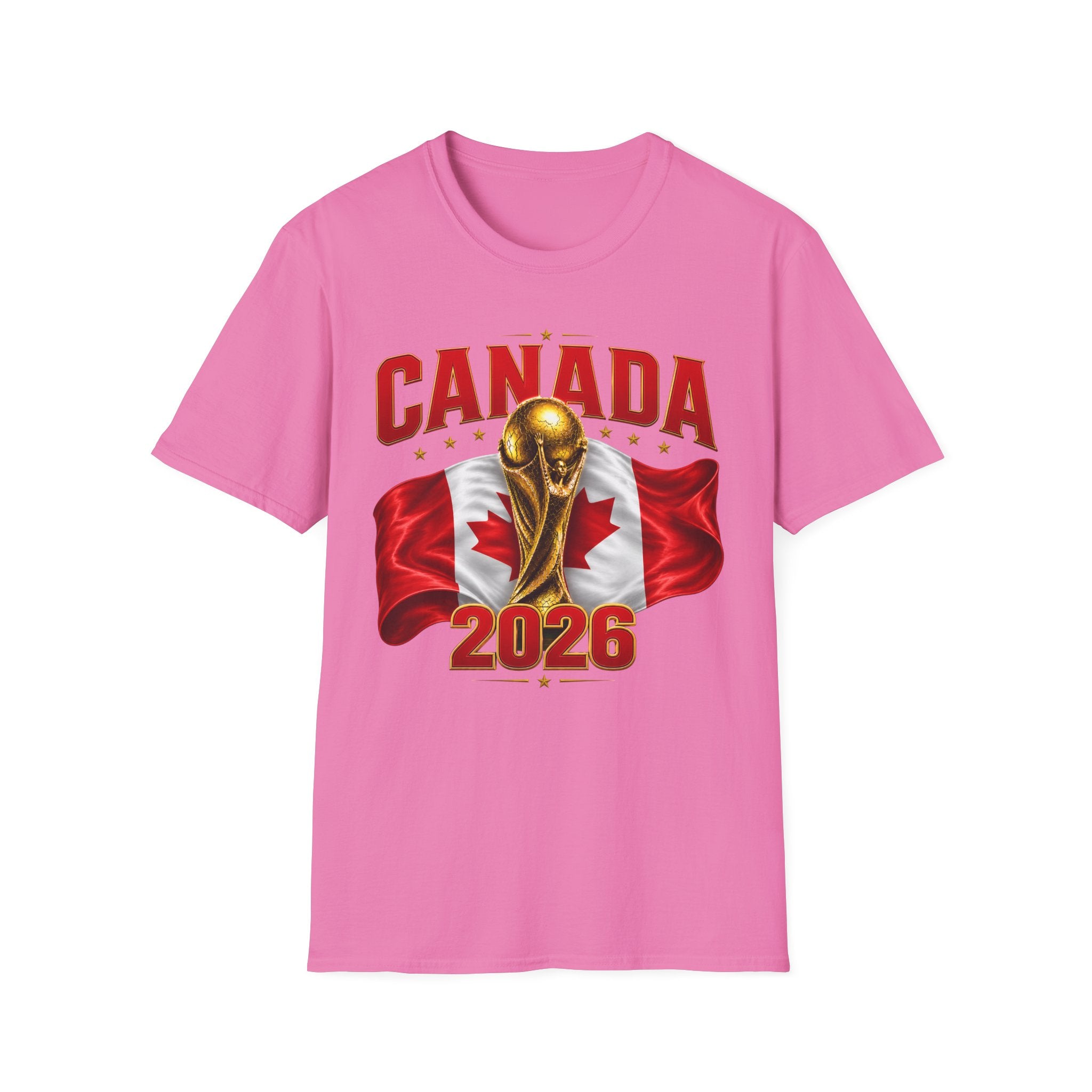 Canada 2026 World Cup T-Shirt — Canadian Soccer Fan Tee with Trophy & Flag