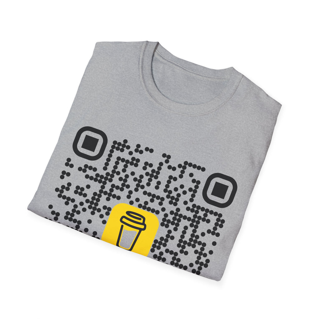 QR Code Coffee Tee — Scan-to-Order Coffee Shop T-Shirt