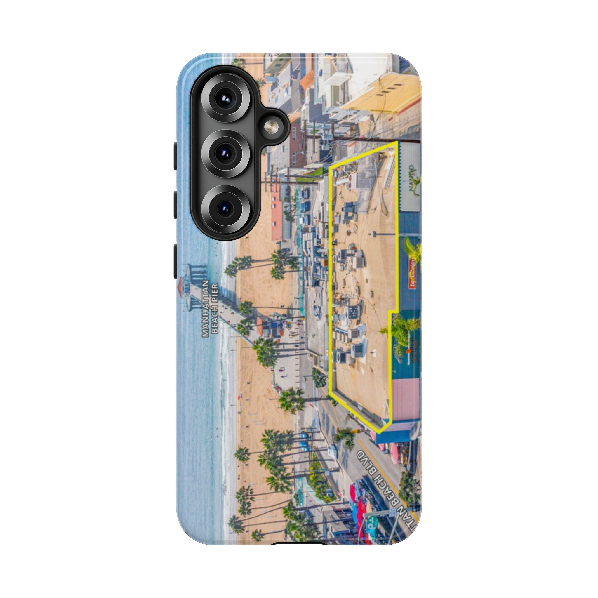 Phone Cases, Manhattan Beach California iPhone Samsung Google Tough Cases, Beach Lovers Gifts, Coastal Accessories, Ocean Phone Covers,
