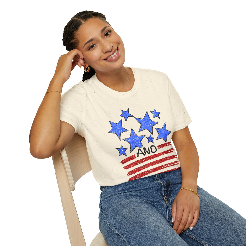Stars and Stripes T-Shirt — Flag Graphic Patriotic Tee
