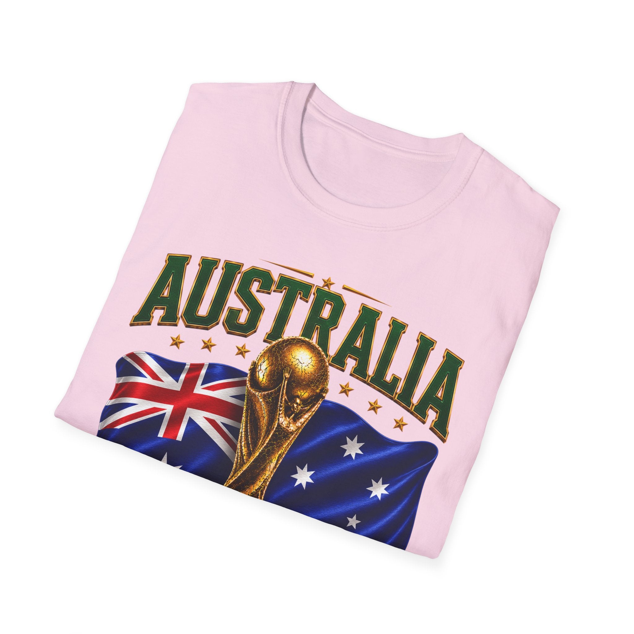 Australia 2026 Soccer World Cup T-Shirt — Aussie Flag & Trophy Design