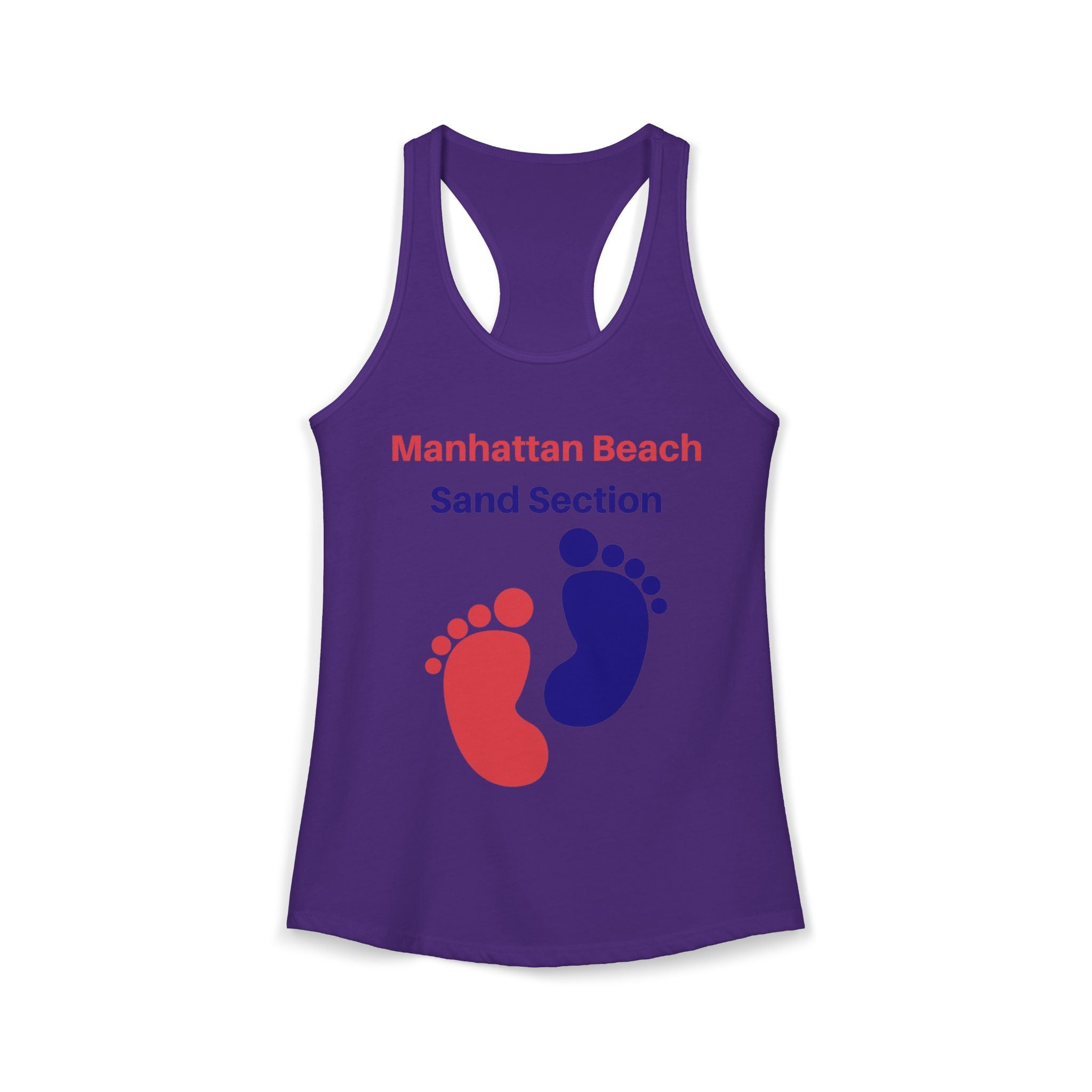 Manhattan Beach Sand Section - Women's Ideal Racerback Tank