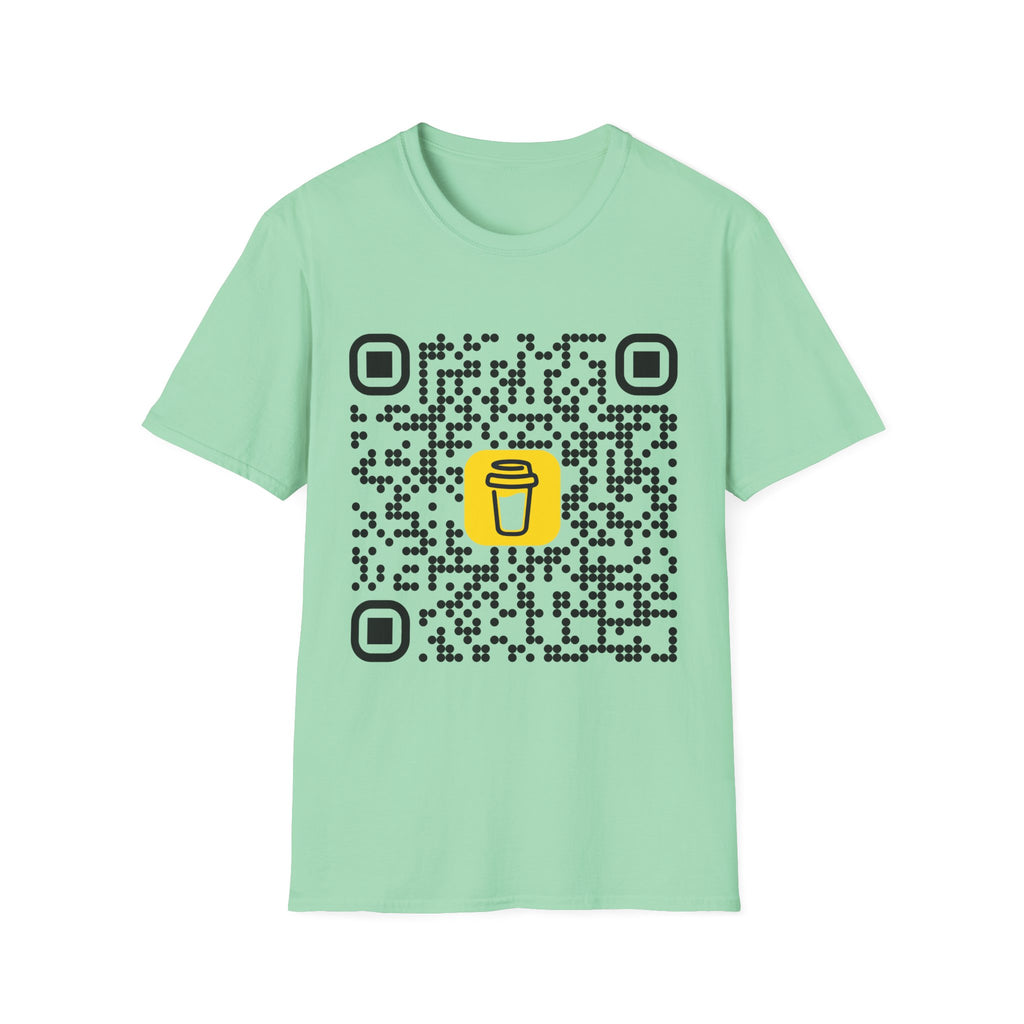 QR Code Coffee Tee — Scan-to-Order Coffee Shop T-Shirt