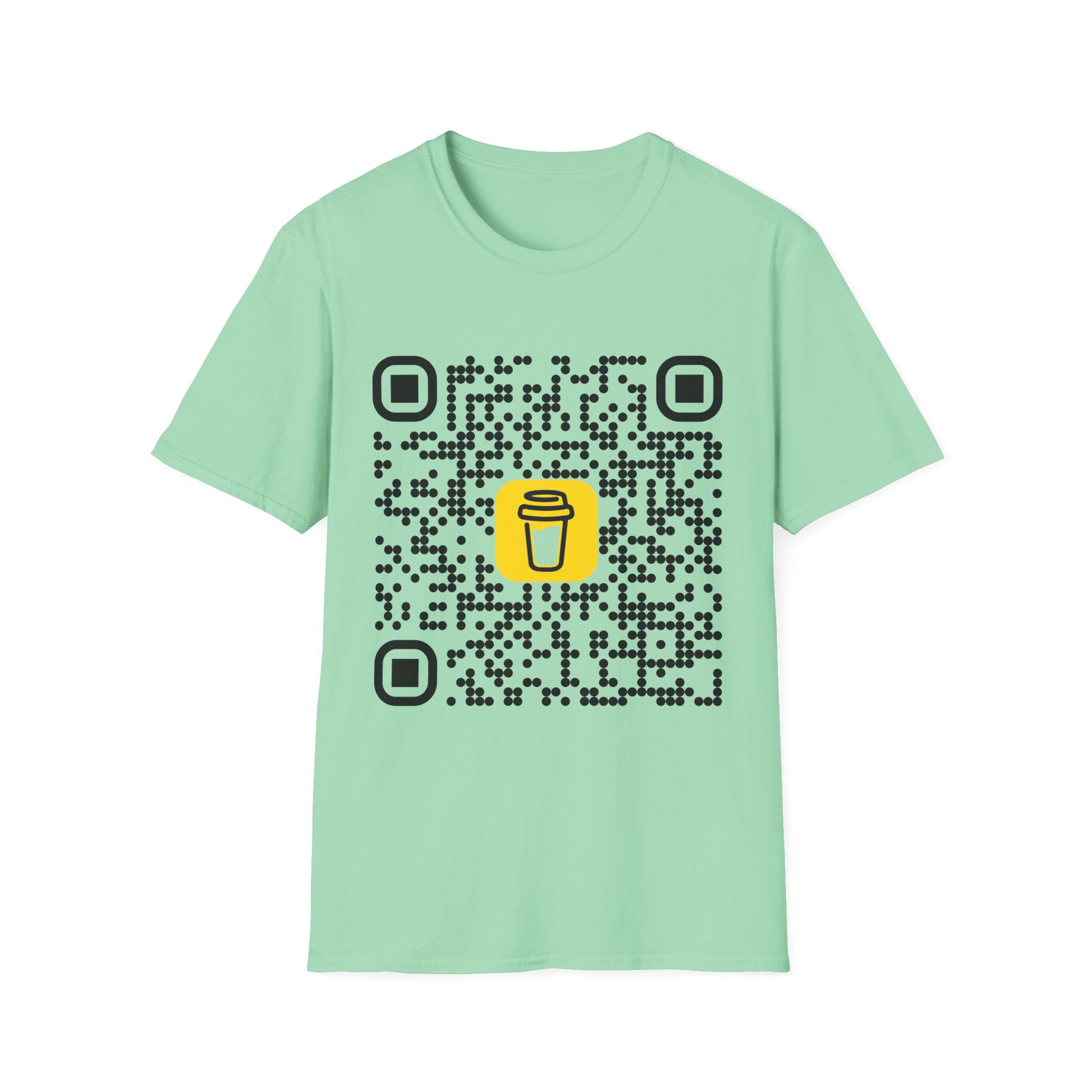 QR Code Coffee Tee — Scan-to-Order Coffee Shop T-Shirt