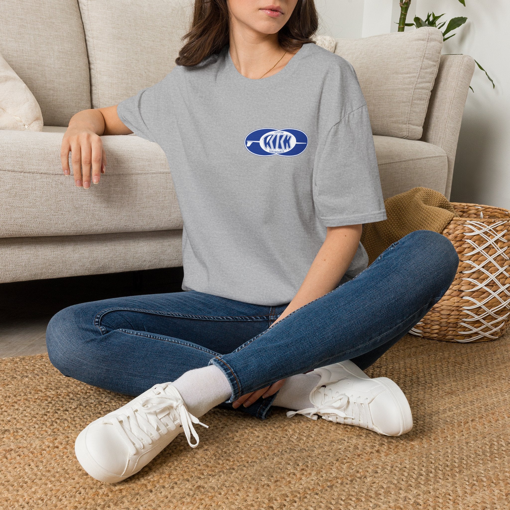 Rick Surfboards Unisex Softstyle T-Shirt Old School Hermosa Beach