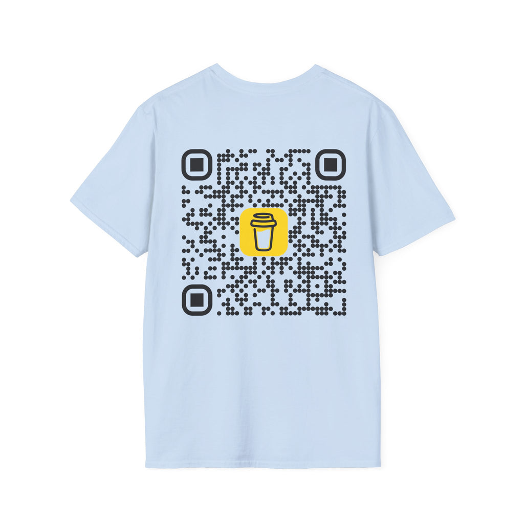 QR Code Coffee Tee — Scan-to-Order Coffee Shop T-Shirt