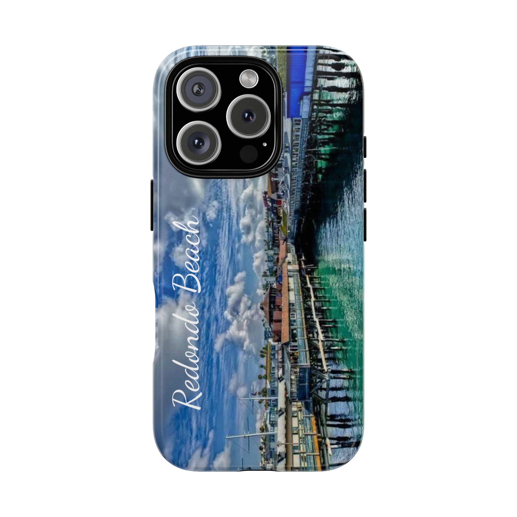 Phone Cases, Redondo Beach California King Harbor Design, Protective Covers, iPhone Accessories, Samsung Accessories, Gift for Travelers
