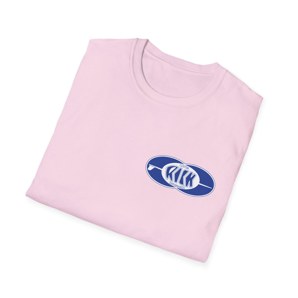 Rick Surfboards Unisex Softstyle T-Shirt Old School Hermosa Beach