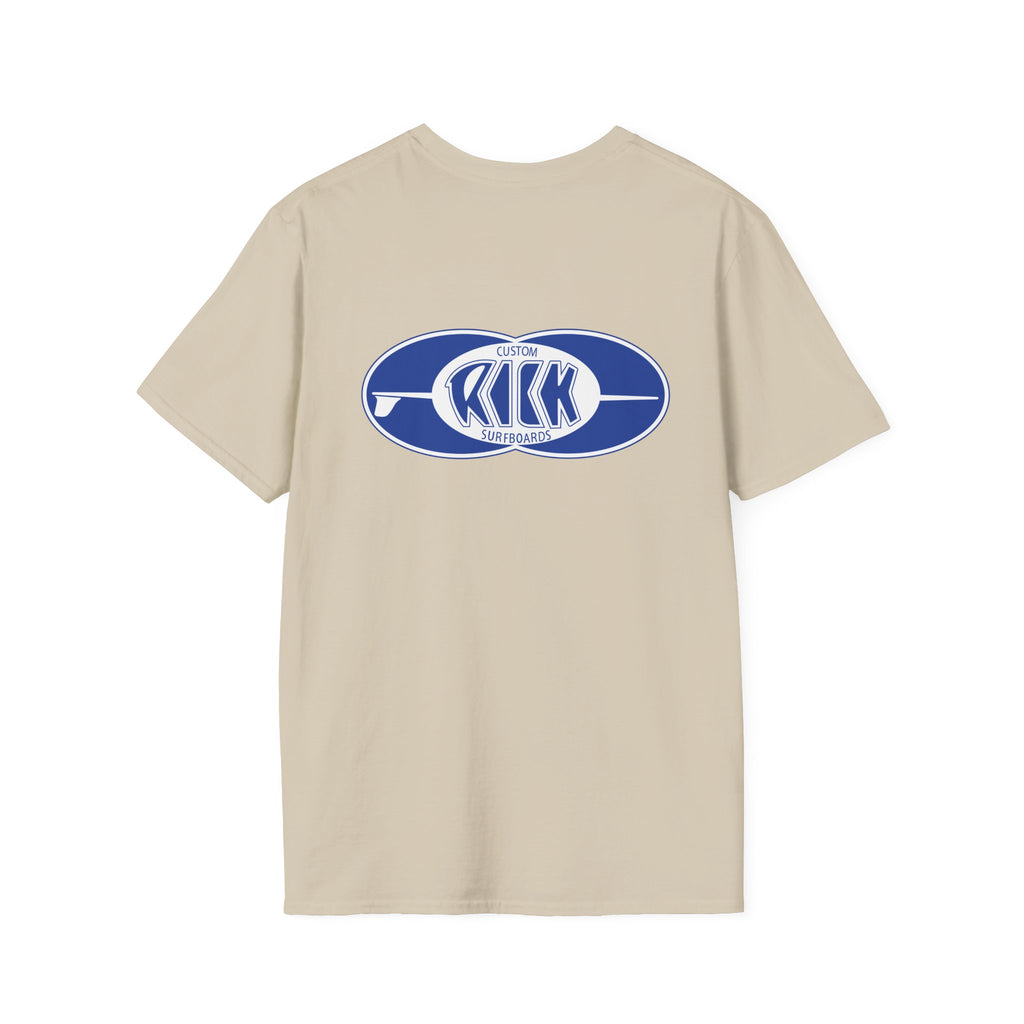 Rick Surfboards Unisex Softstyle T-Shirt Old School Hermosa Beach