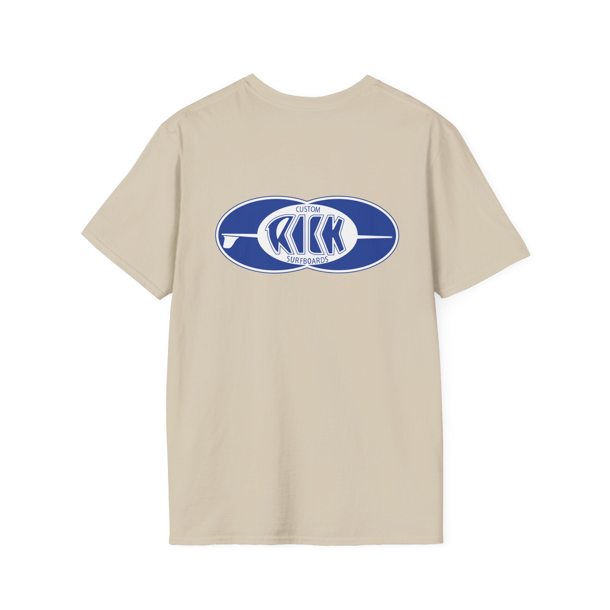 Rick Surfboards Unisex Softstyle T-Shirt Old School Hermosa Beach