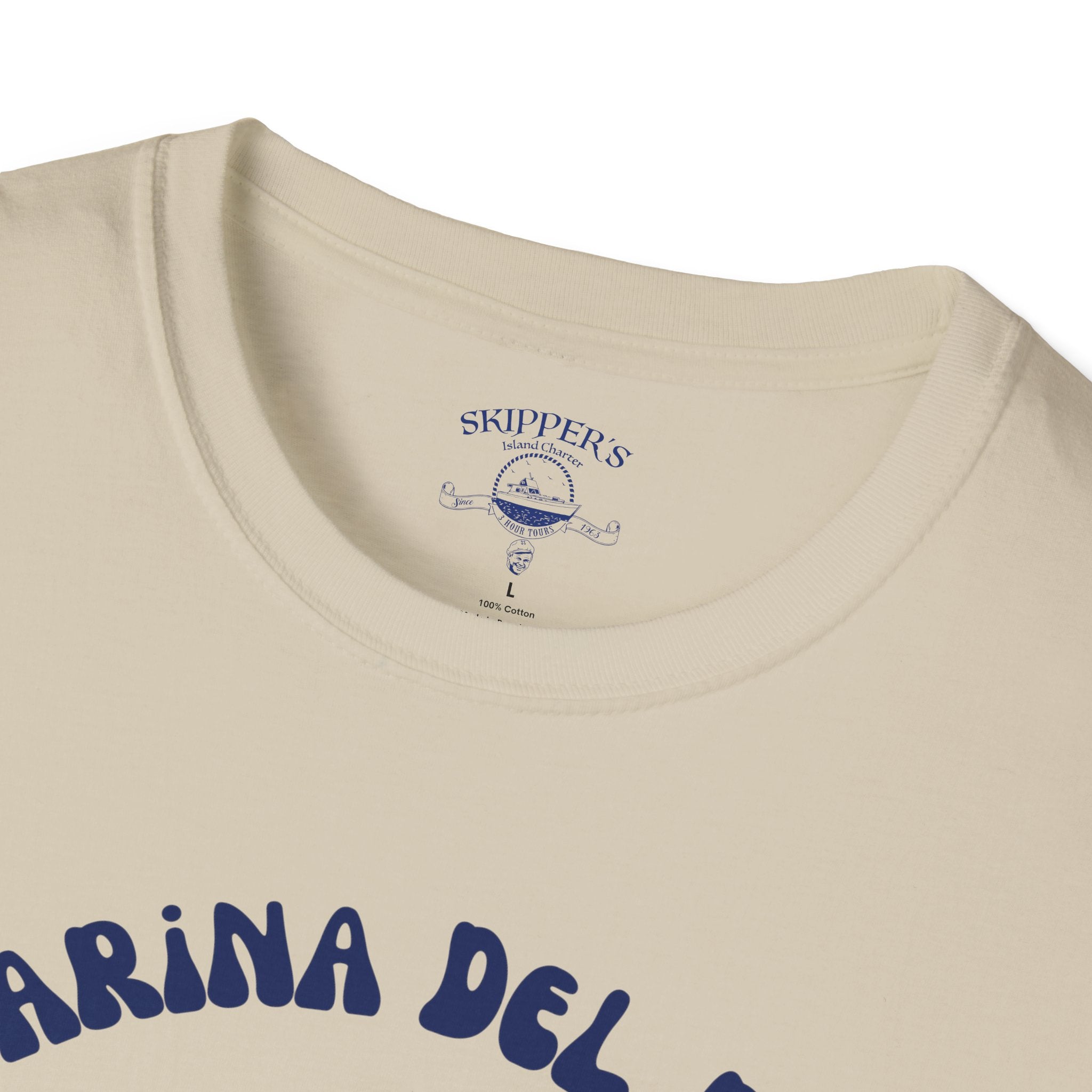 Marina Del Rey Ship Wheel logo T-Shirt | SS Minnow Island Charters, 3 Hour Tours