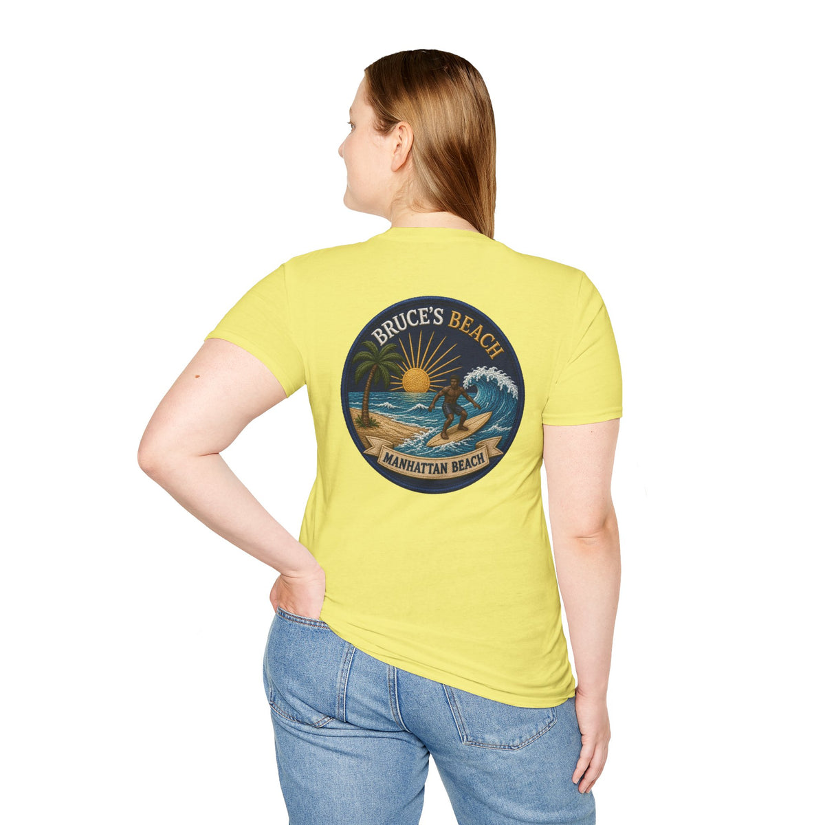 Bruce's Beach Manhattan Beach Surf Patch T-Shirt