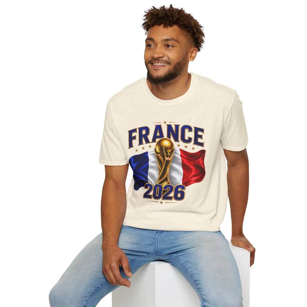 France World Cup 2026 T-Shirt — French Flag & Trophy Soccer Tee