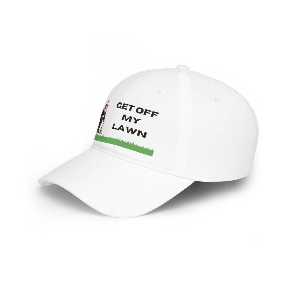 GET OFF My Lawn - One Of a Kind DTG Print -  Low Profile Baseball Cap