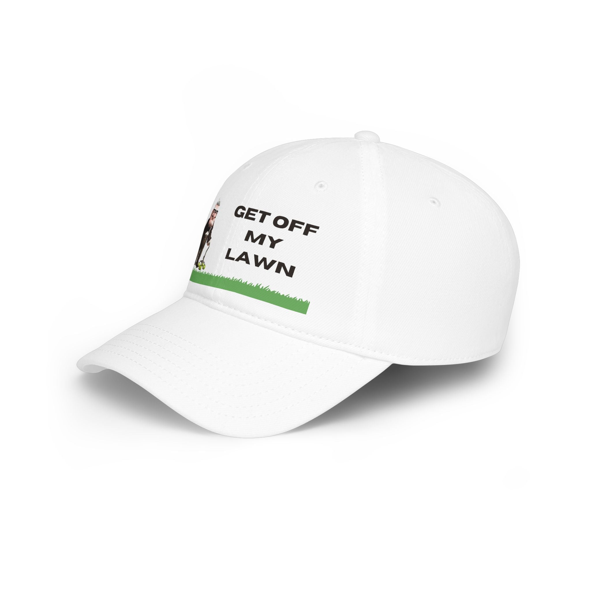 GET OFF My Lawn - One Of a Kind DTG Print -  Low Profile Baseball Cap