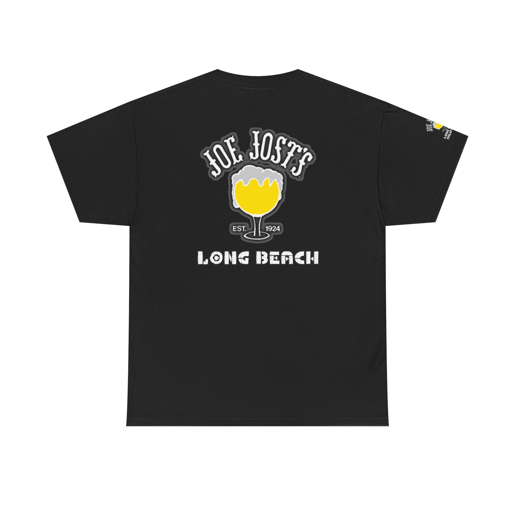 Joe Josts Long Beach California Men's and Woman's Heavy Cotton Tee - Printed 4 Areas