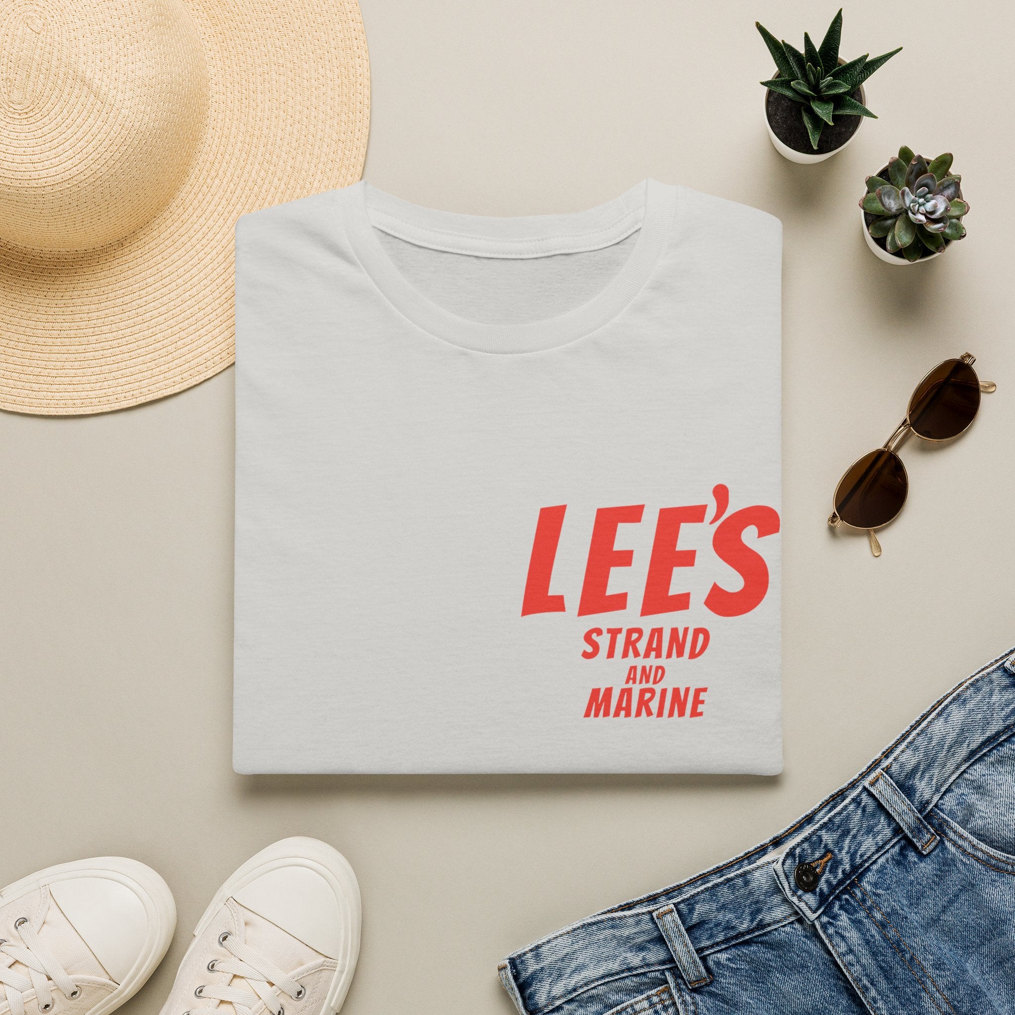 Greasy Lee's  Strand and Marine Old School T-Shirt | Manhattan Beach vintage surfer logo