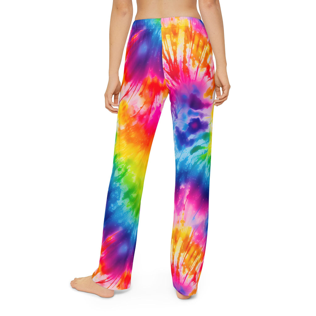 Kids Tie-Dye Lounge Pants — Colorful Rainbow Comfort Sleep & Play