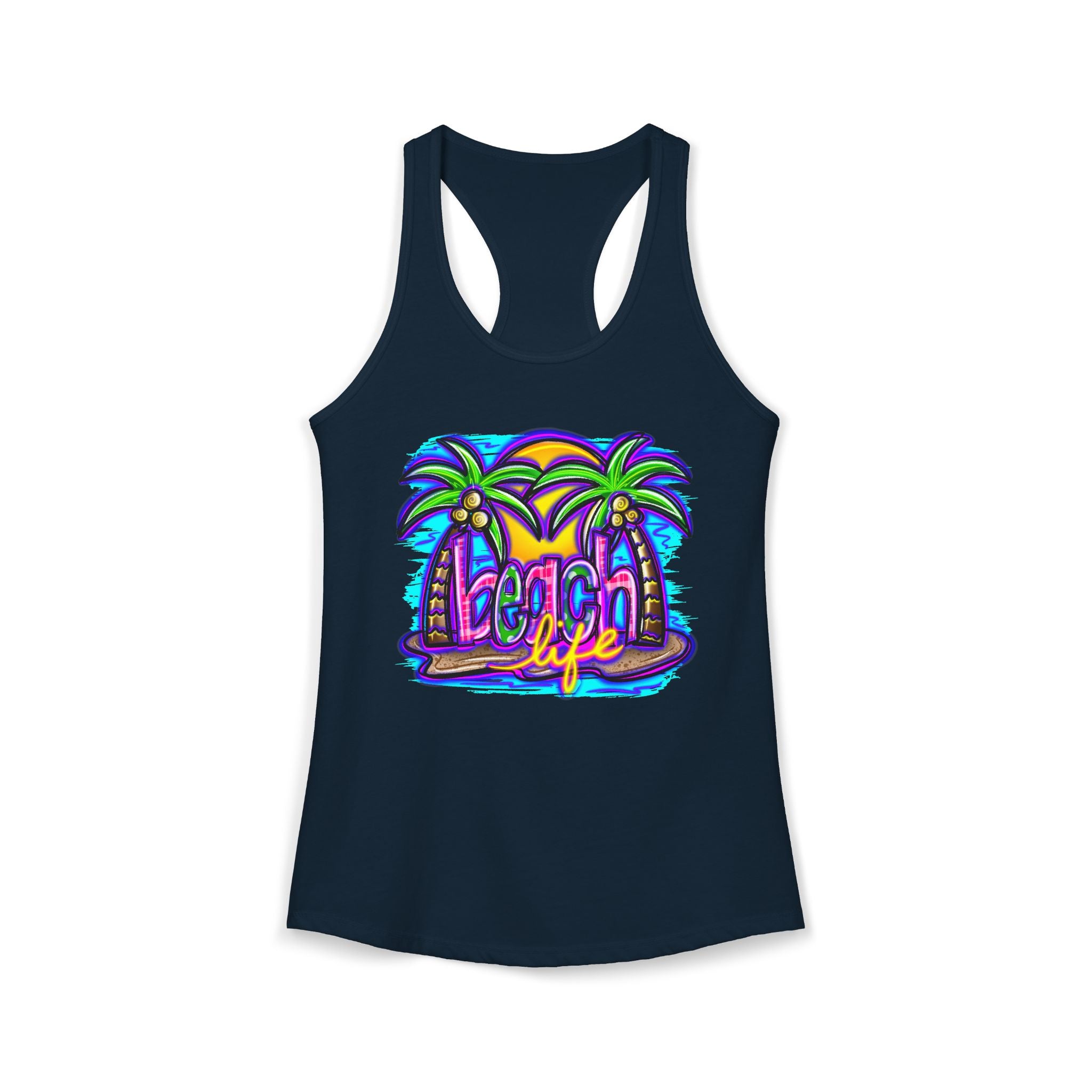 Beach Life Racerback Tank — Women's Beachy Summer Tank Top