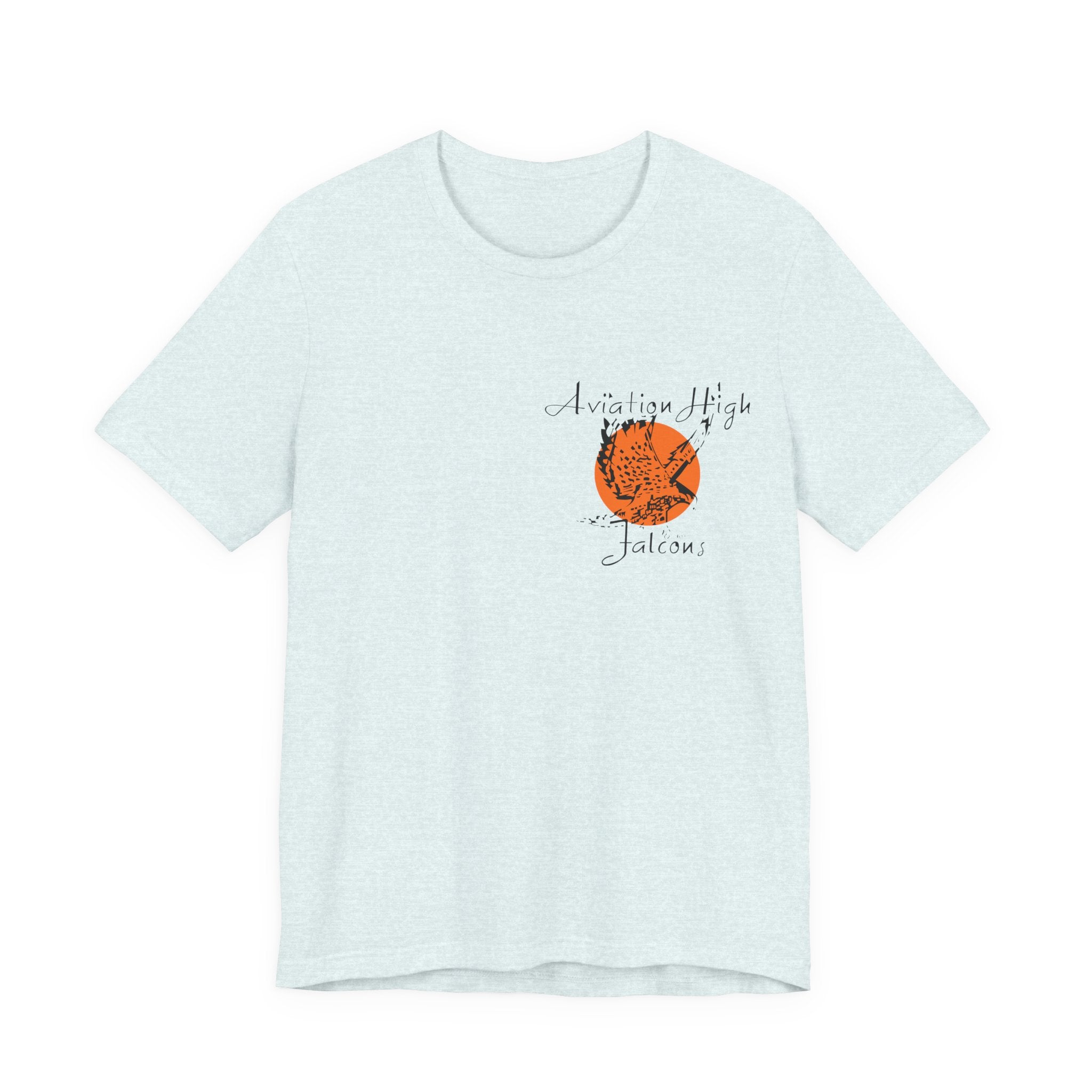 Aviation High School Signage Logo - Many Colors - Unisex Jersey Short Sleeve Tee
