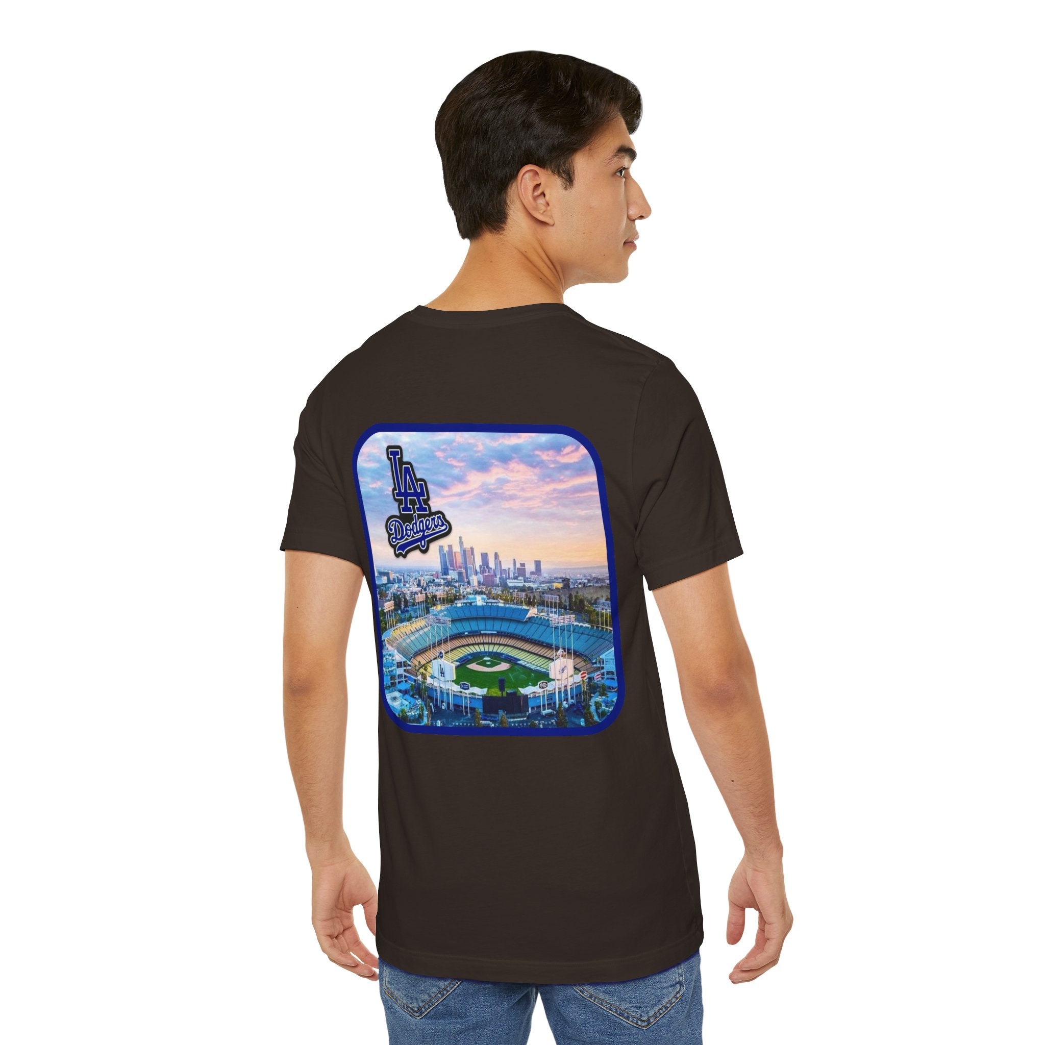 Los Angeles (Front and Back Printing) Mens Womans Jersey Short Sleeve Tee