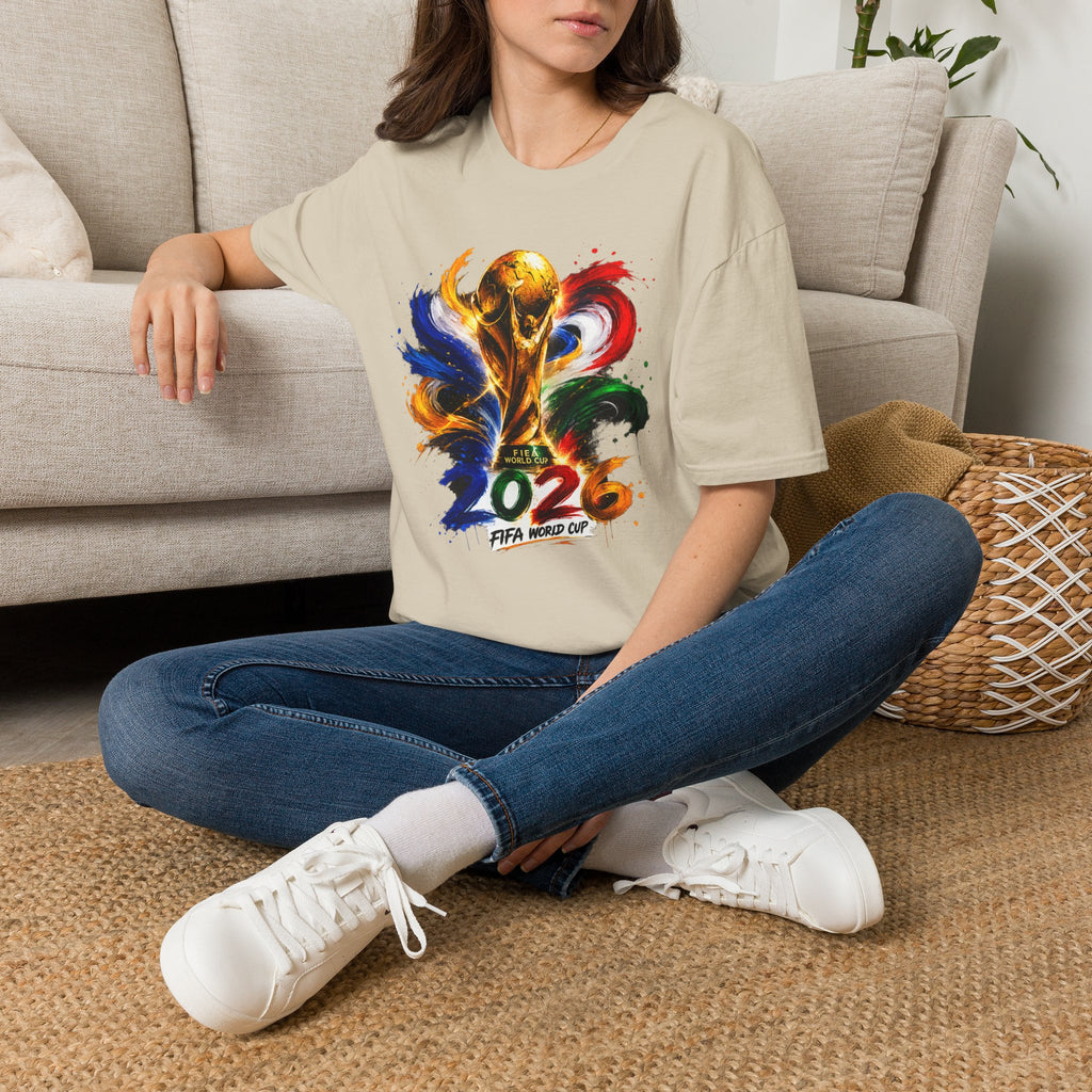 World Cup 2026 T-Shirt — Colorful FIFA Trophy Graphic