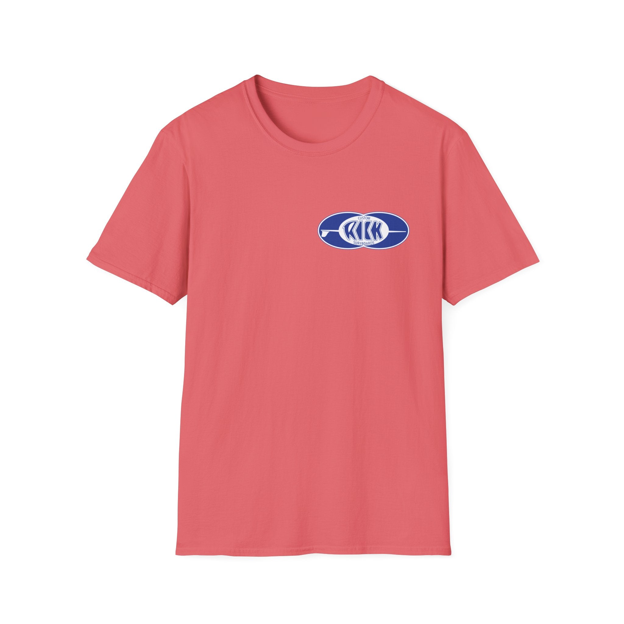 Rick Surfboards Unisex Softstyle T-Shirt Old School Hermosa Beach