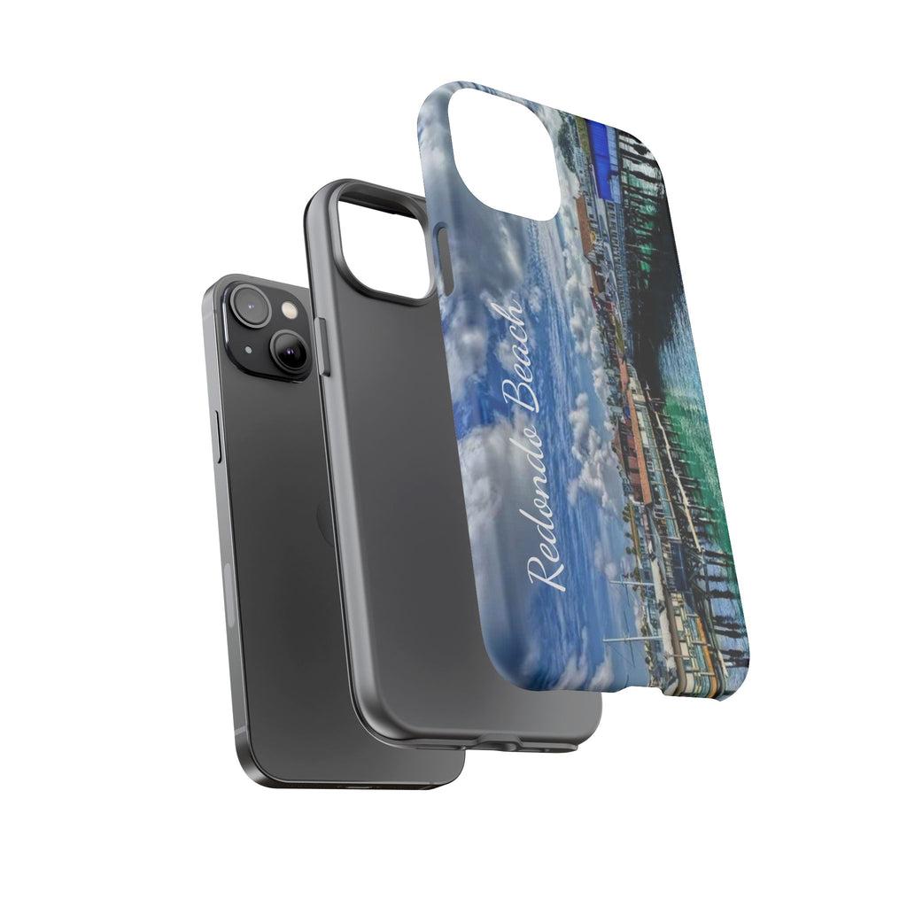 Phone Cases, Redondo Beach California King Harbor Design, Protective Covers, iPhone Accessories, Samsung Accessories, Gift for Travelers