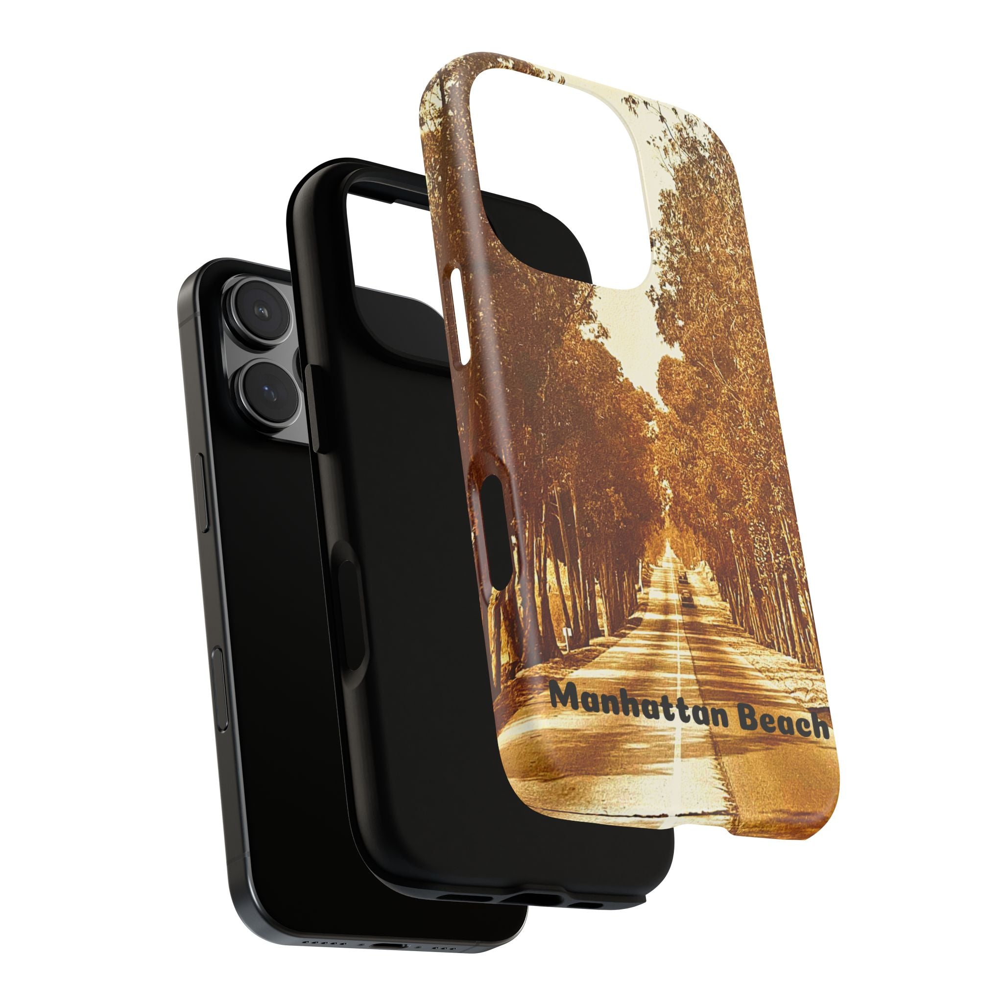 Phone Cases Manhattan Beach Rosecrans Ave Early 60's Tough Cases 90266 California, iPhone Samsung Google Pixel Protective Cover, Vintage