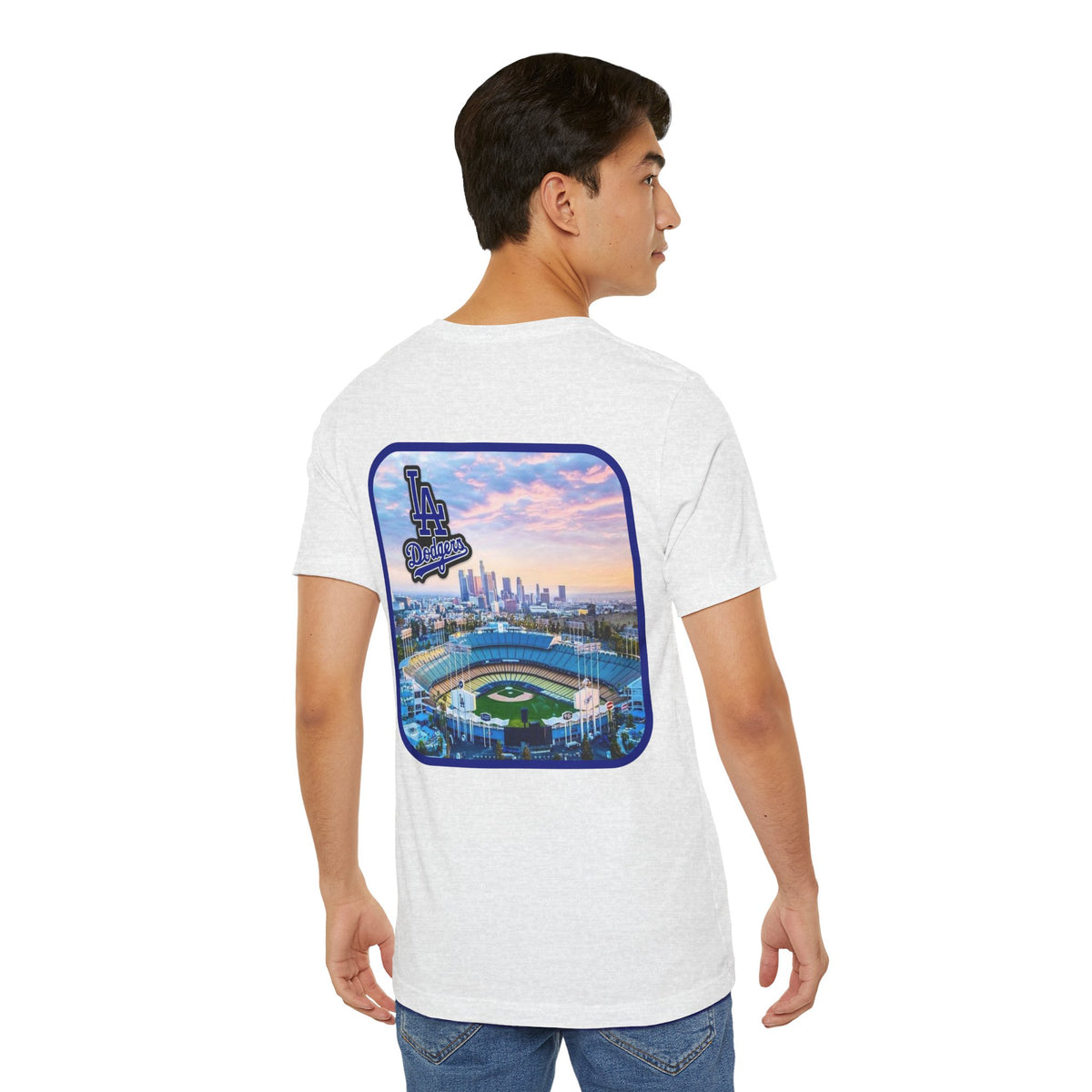 Los Angeles (Front and Back Printing) Mens Womans Jersey Short Sleeve Tee