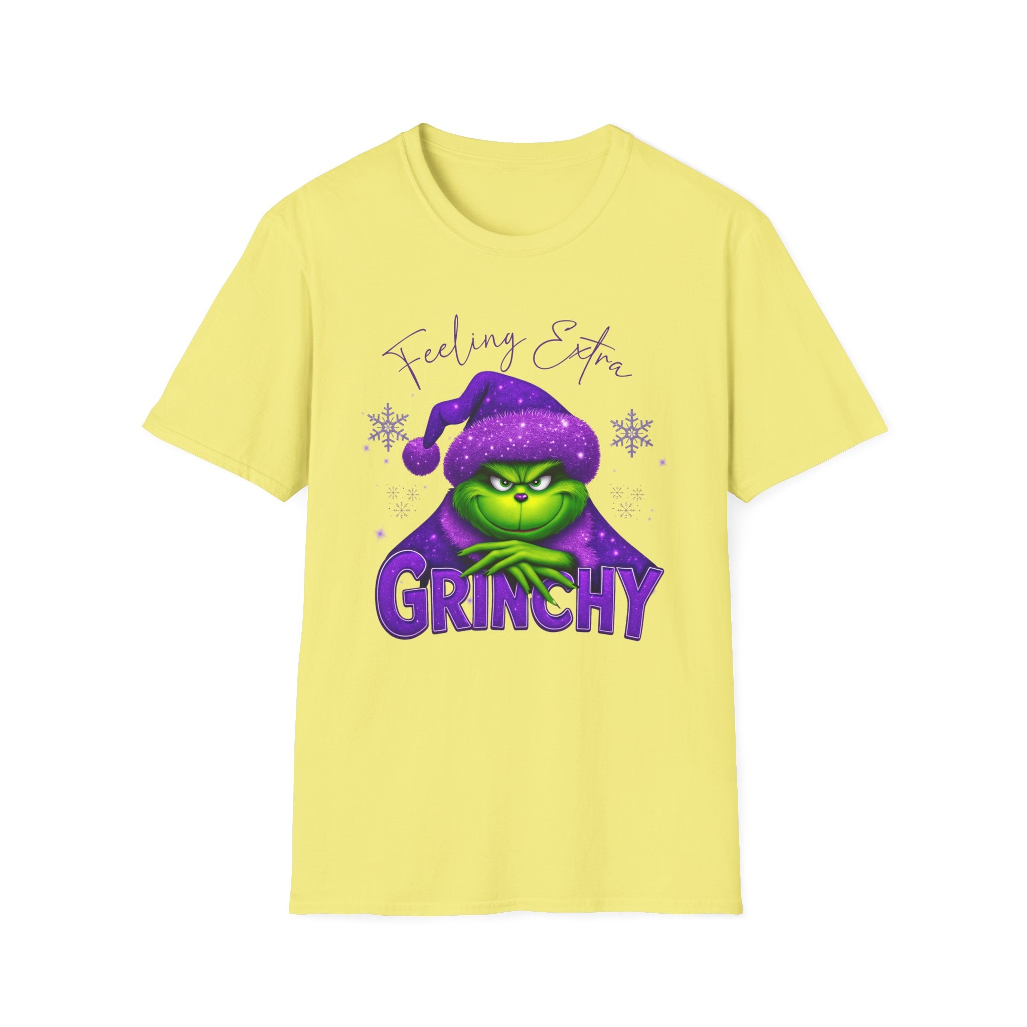Feeling Extra Grinchy T-Shirt | Grinch Face Holiday Tee