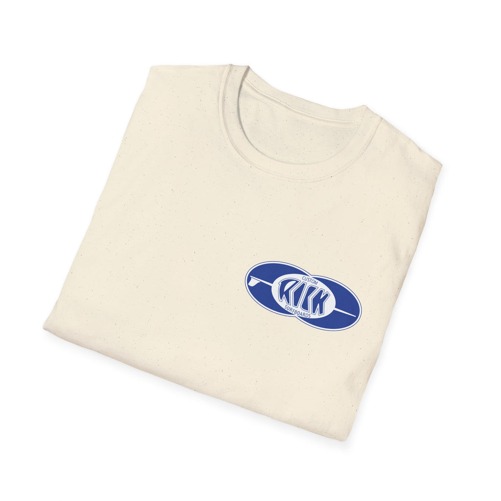 Rick Surfboards Unisex Softstyle T-Shirt Old School Hermosa Beach