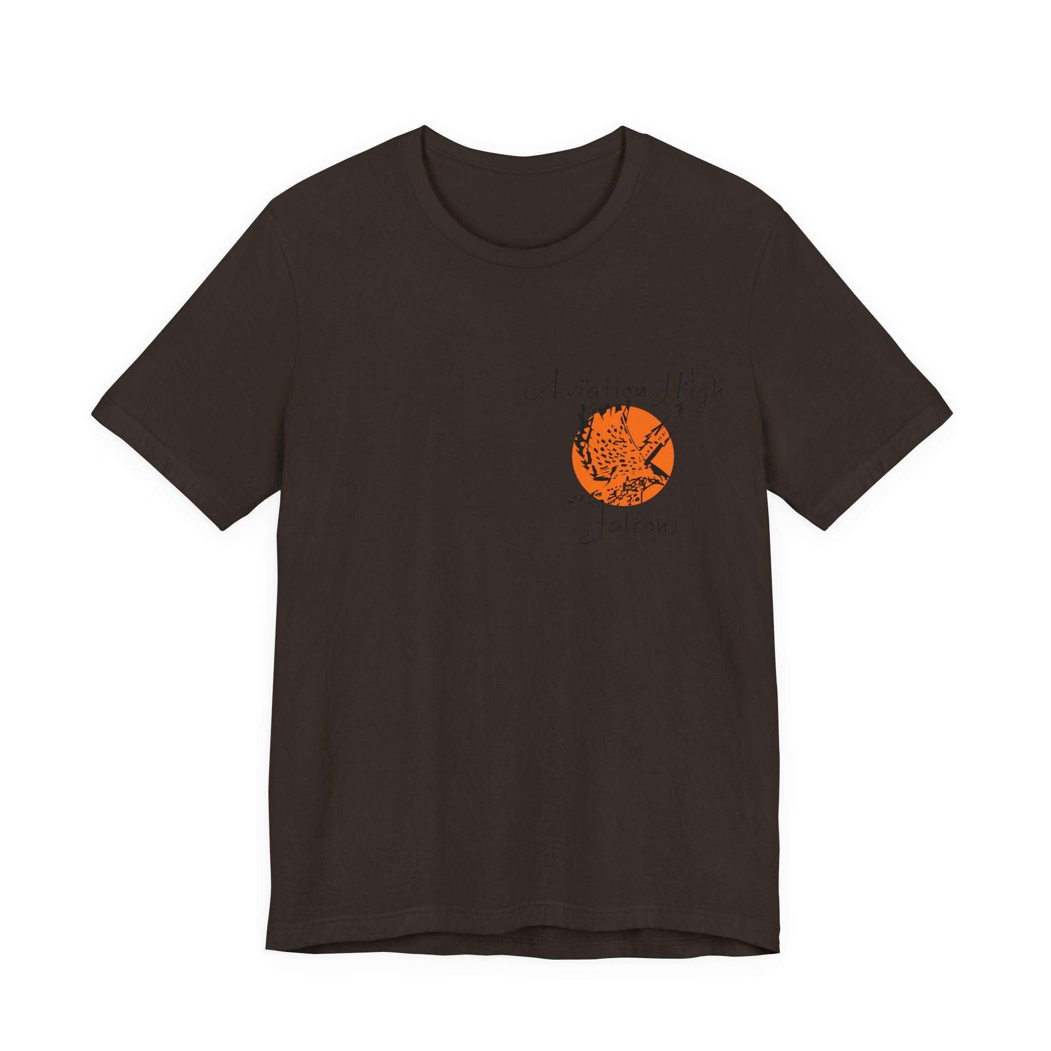 Aviation High School Signage Logo - Many Colors - Unisex Jersey Short Sleeve Tee