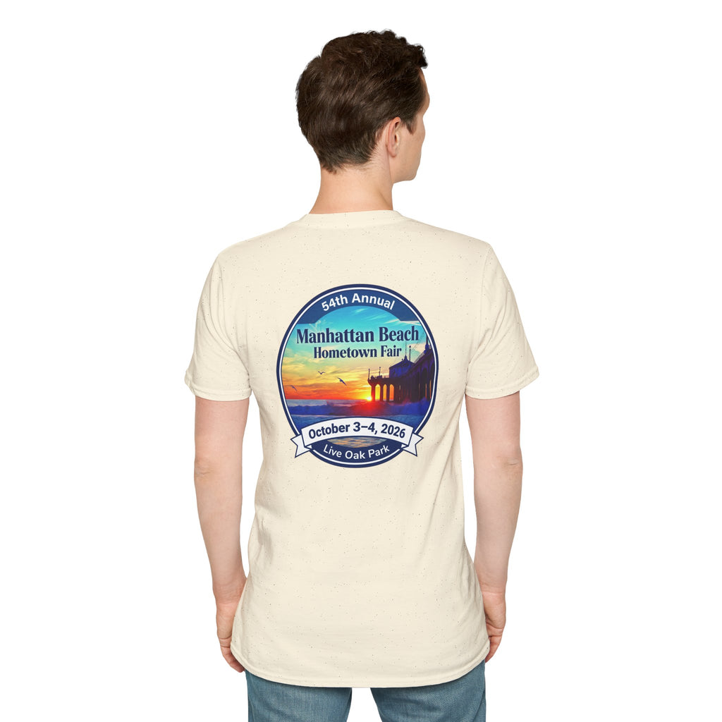 Manhattan Beach Hometown Fair T-Shirt — 54th Annual Sunset Surf Logo (Oct 3-4, 2026)