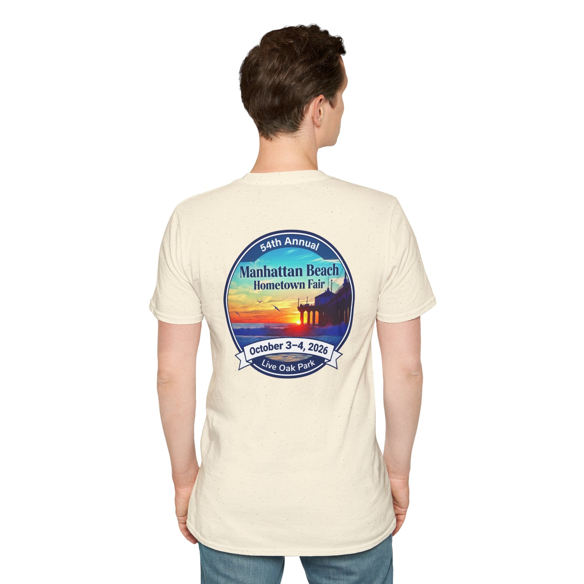 Manhattan Beach Hometown Fair T-Shirt — 54th Annual Sunset Surf Logo (Oct 3-4, 2026)