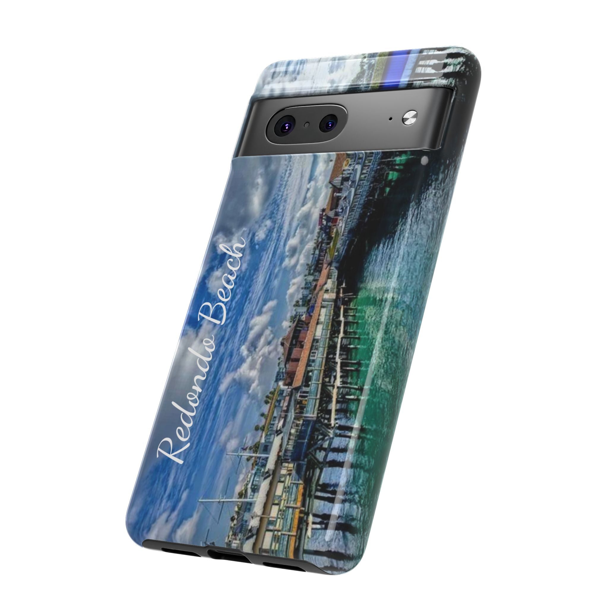 Phone Cases, Redondo Beach California King Harbor Design, Protective Covers, iPhone Accessories, Samsung Accessories, Gift for Travelers