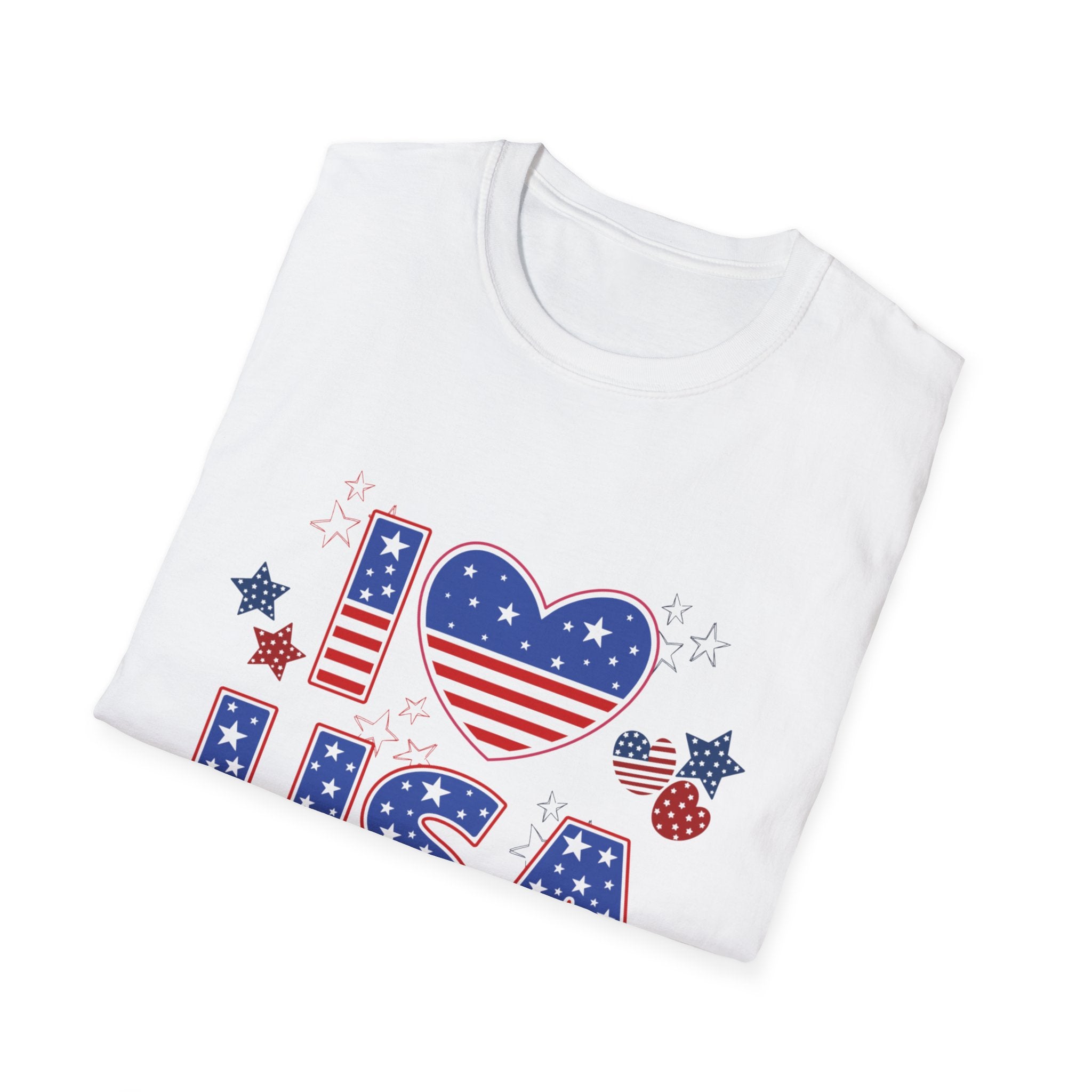 I Love the USA T-Shirt | American Flag Patriotic Fourth of July