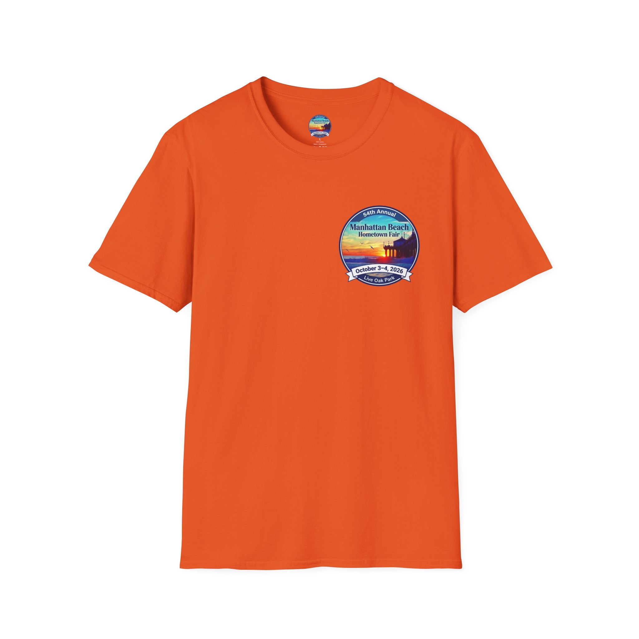 Manhattan Beach Hometown Fair T-Shirt — 54th Annual Sunset Surf Logo (Oct 3-4, 2026)