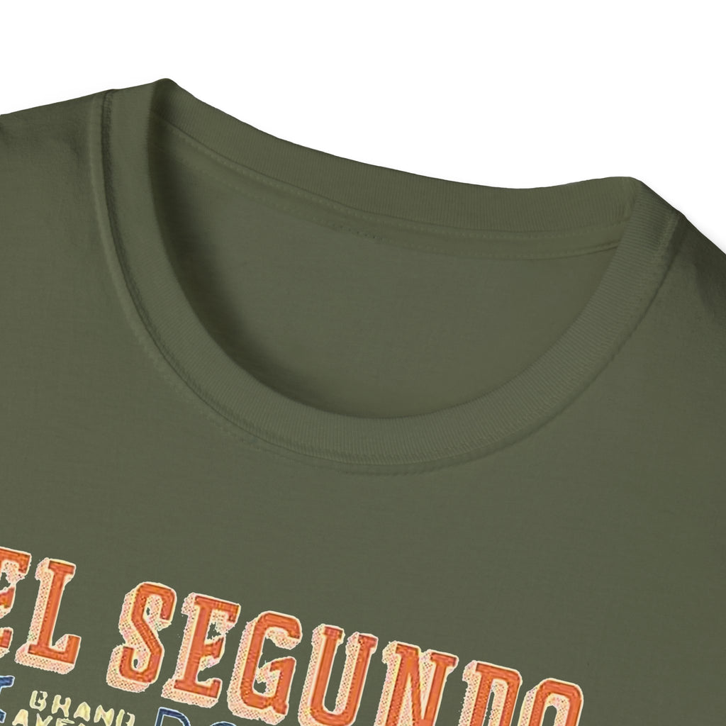 El Segundo Typography T-Shirt | Beach Town Landmarks Word Art