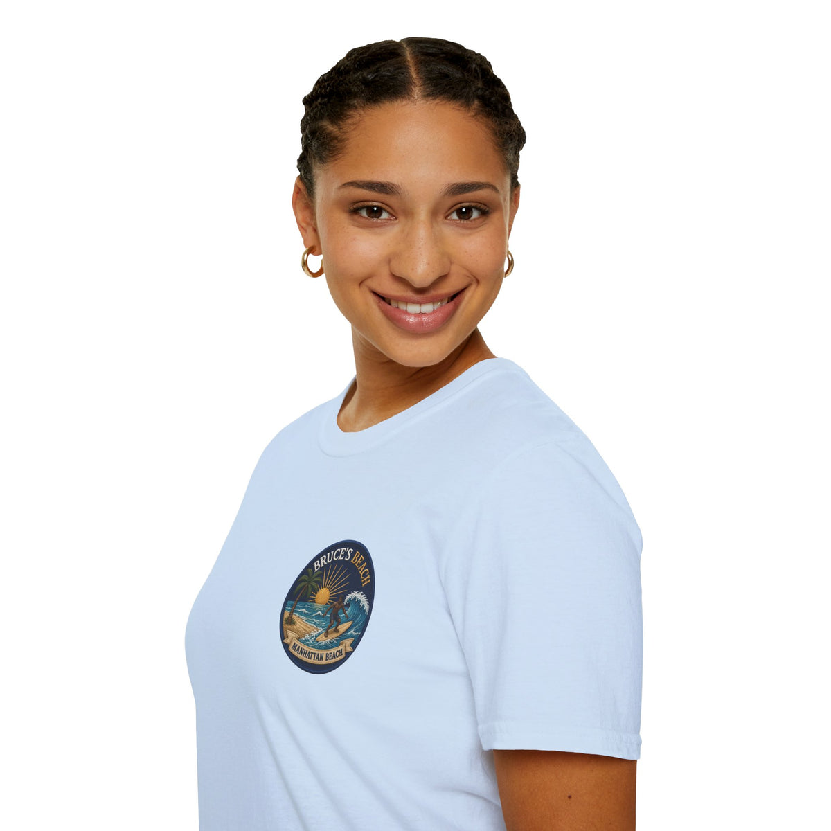 Bruce's Beach Manhattan Beach Surf Patch T-Shirt