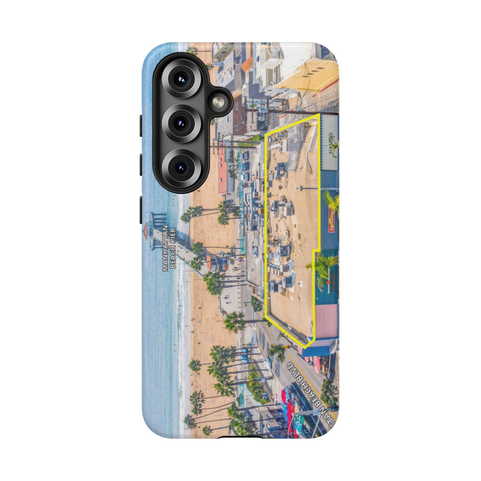 Phone Cases, Manhattan Beach California iPhone Samsung Google Tough Cases, Beach Lovers Gifts, Coastal Accessories, Ocean Phone Covers,