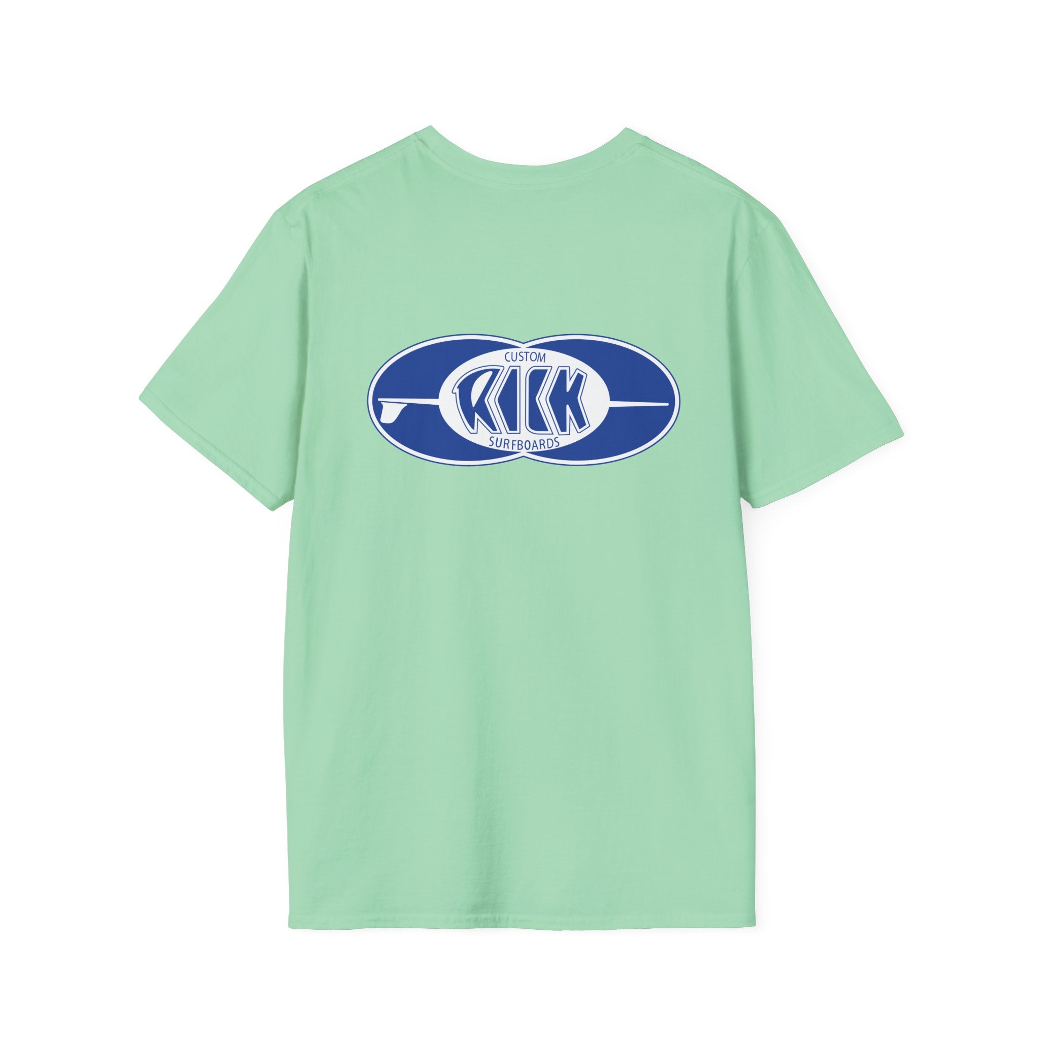 Rick Surfboards Unisex Softstyle T-Shirt Old School Hermosa Beach
