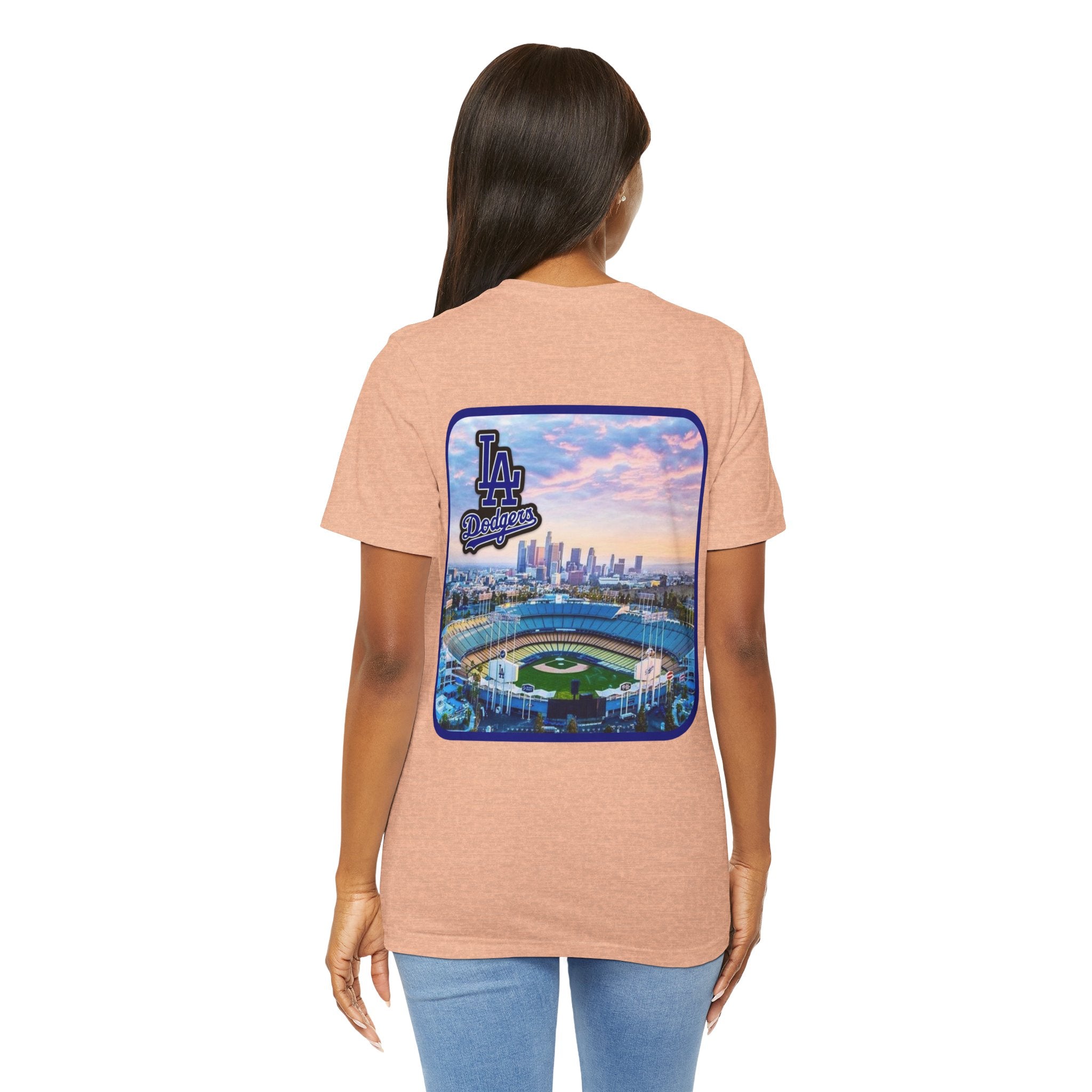 Los Angeles (Front and Back Printing) Mens Womans Jersey Short Sleeve Tee