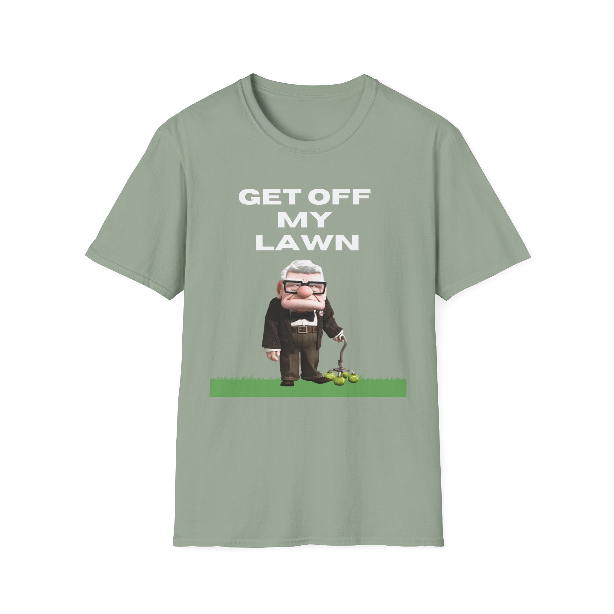 GET OFF My Lawn mens womans Softstyle T-Shirt