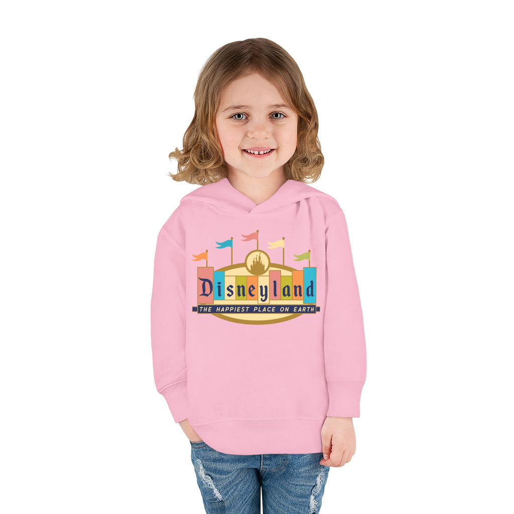 Disneyland way Back Machine Retro Logo Toddler Hoodie | Kids Pullover
